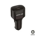 شارژر فندکی دو پورت گرین لاین 45w