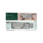 صفحه کلید و ماوس بی سیم GKM-300 گرین - Image 3